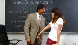 Interracial copulation  exquisite student and her teacher